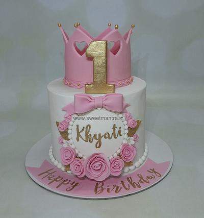 1st birthday Princess cake - Cake by Sweet Mantra Homemade Customized Cakes Pune
