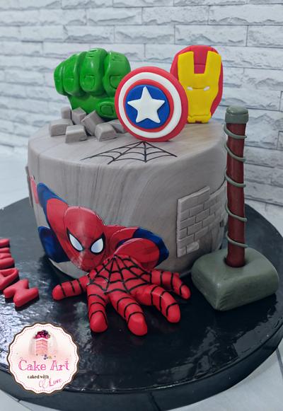 Superheroes cake - Cake by nourhansamy1989