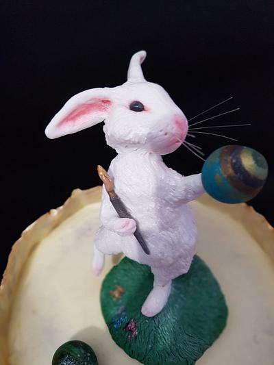 Painter Bunny - Cake by Torturicupasiune