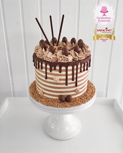 ☕️ Mokka - Striped Dripcake ☕️ - Cake by Carolinchens Zuckerwelt 