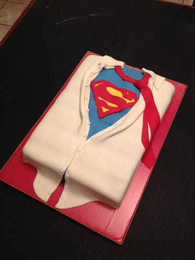 Superman Cake - Cake by Woodcakes