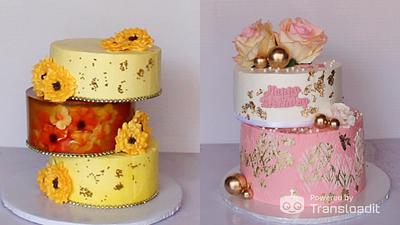 Criss cross cake trend with jelly cake in structure - Cake by Edibleelegancecakeszim Youtuber