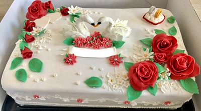 Wedding cake - Cake by Nancy20