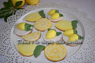 Lemon fondant cookies - Cake by Daria Albanese