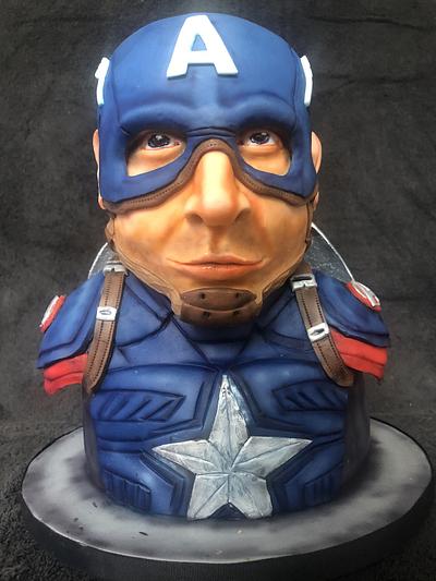 Captain America marvel  - Cake by Katy133
