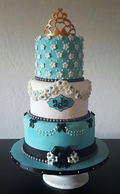 Tiffany Blue Birthday Cake - Cake by Tammi