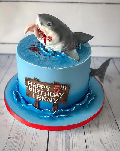 Shark cake  - Cake by Maria-Louise Cakes