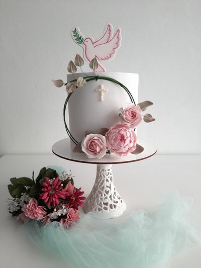 Baptism cake - Cake by Silvia Caballero