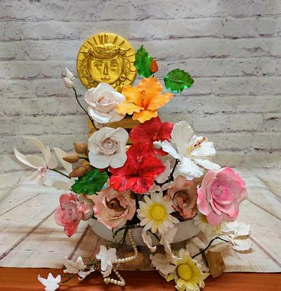 Flowers and Joy - Cake by Dr RB.Sudha