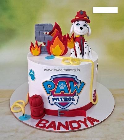 Paw Patrol cream cake - Cake by Sweet Mantra Homemade Customized Cakes Pune