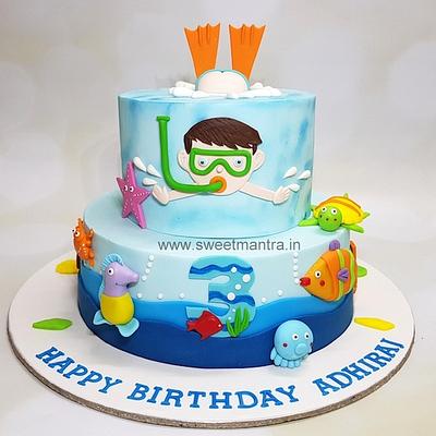 Underwater tier cake - Cake by Sweet Mantra Homemade Customized Cakes Pune