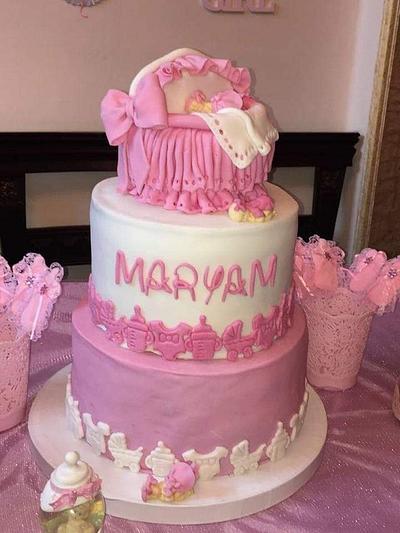 Baby shower girl by lolodeliciouscake - Cake by Lolodeliciouscake