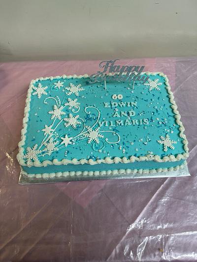 Winter Snowflakes  - Cake by Julia 