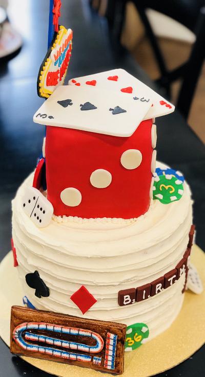Game night birthday cake - Cake by MerMade