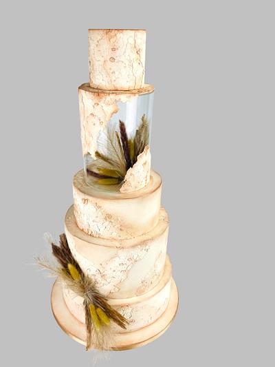 Wedding cake effect  - Cake by Cindy Sauvage 