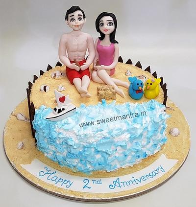 Couple Anniversary cake - Cake by Sweet Mantra Homemade Customized Cakes Pune