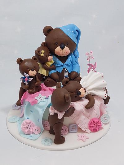 Teddy bears - Cake by Ela