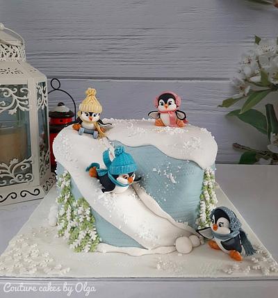 Winter fun - Cake by Couture cakes by Olga