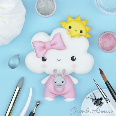 Cute Cloud Cake Topper - Cake by Crumb Avenue