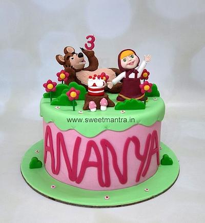 Masha and Bear theme cake - Cake by Sweet Mantra Homemade Customized Cakes Pune