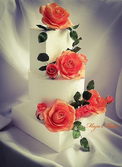 Wedding roses - Cake by Maja Motti