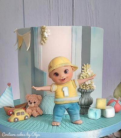 Baby boy - Cake by Couture cakes by Olga