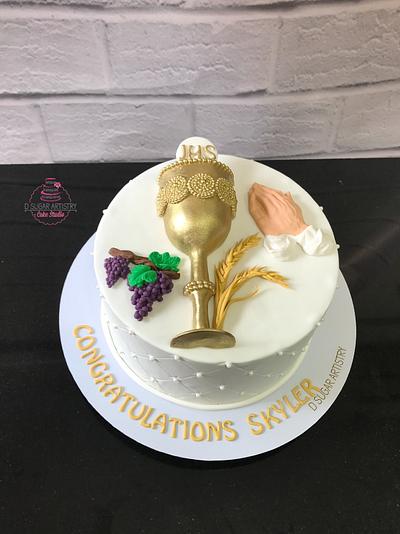 Communion cake  - Cake by D Sugar Artistry - cake art with Shabana