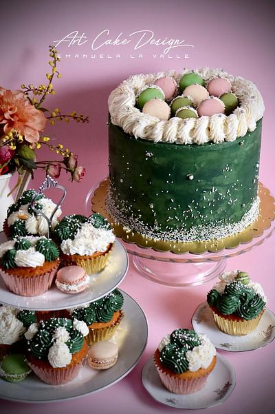 Jewel macarons Cake and Cupcakes ♥️ - Cake by Emanuela La Valle - Art Cake Design