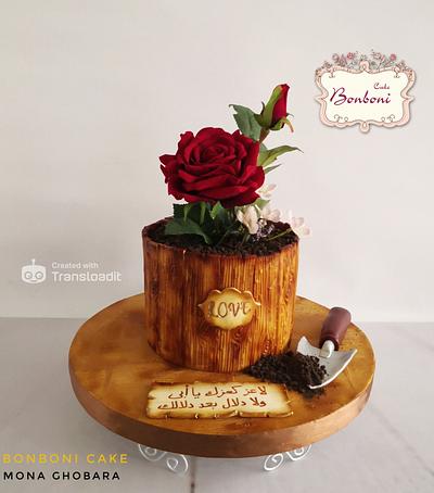 Pot of flower - Cake by mona ghobara/Bonboni Cake