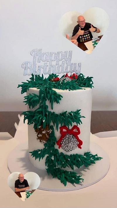 Birthday cake on Christmas day  - Cake by The Custom Piece of Cake