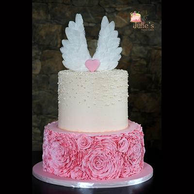 Angel wings cake <3  - Cake by Julie's Sweet Cakes
