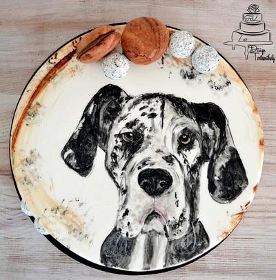 Great Dane Dog  - Cake by Krisztina Szalaba