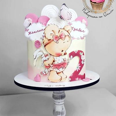 Cute Bear for twins - Cake by Emily's Bakery