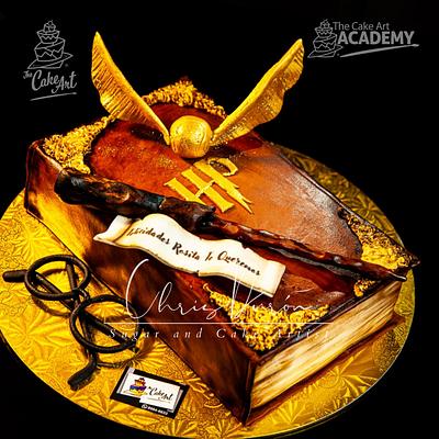 Harry Potter Book - Cake by Chris Durón from thecakeart.academy
