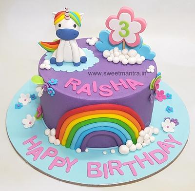 Unicorn rainbow cake - Cake by Sweet Mantra Homemade Customized Cakes Pune