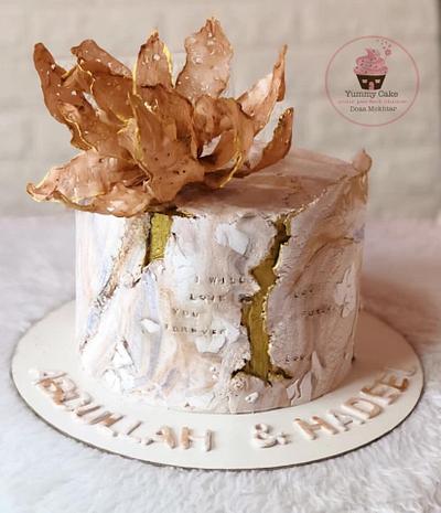 Stone texture cake - Cake by Doaa Mokhtar