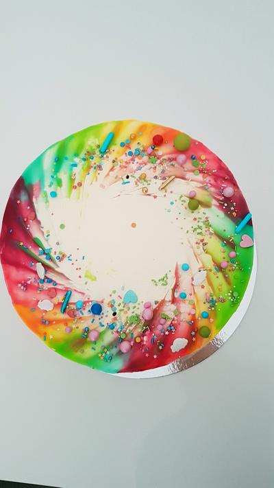 Rainbow drip - Cake by Olanuta Alexandra