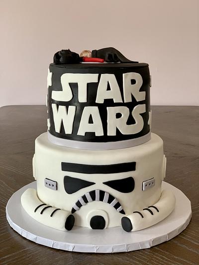 Star Wars baby shower cake - Cake by Brandy-The Icing & The Cake