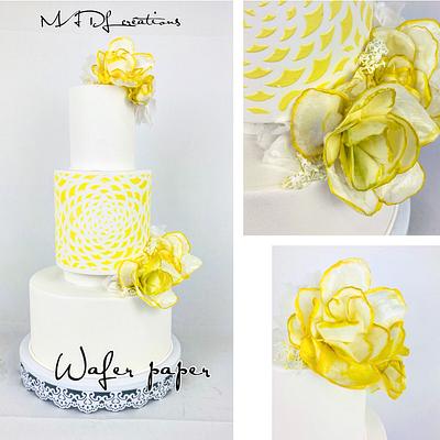 Wafer paper edible  - Cake by Cindy Sauvage 