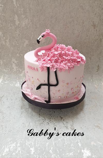 Pink Flamingo... - Cake by Gabby's cakes