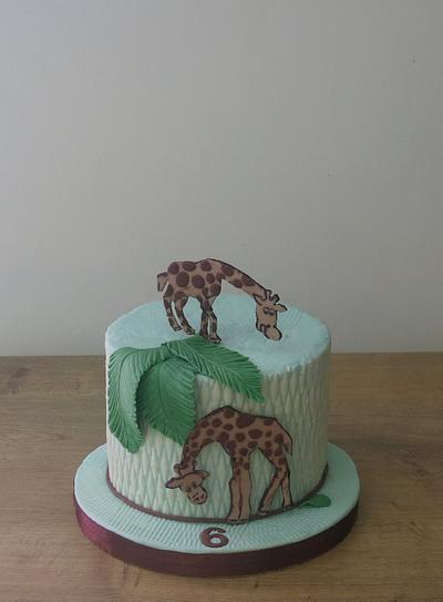 Two Silly Giraffes! - Cake by The Garden Baker