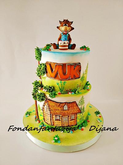 Wolf cake  - Cake by Fondantfantasy