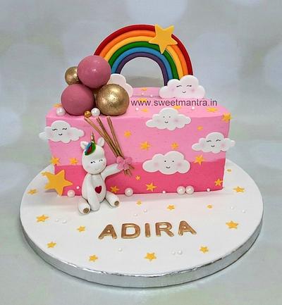 Half cake in cream - Cake by Sweet Mantra Homemade Customized Cakes Pune