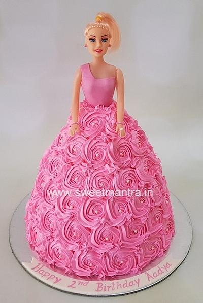 Barbie cream cake - Cake by Sweet Mantra Homemade Customized Cakes Pune
