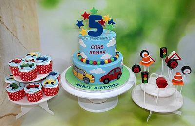 Vehicles theme dessert table - Cake by Sweet Mantra Homemade Customized Cakes Pune