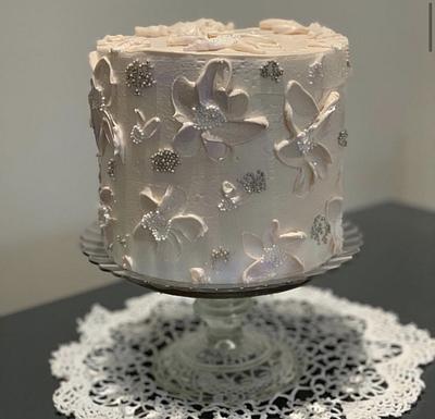 Palette Knife floral cake - Cake by Sugar by Rachel
