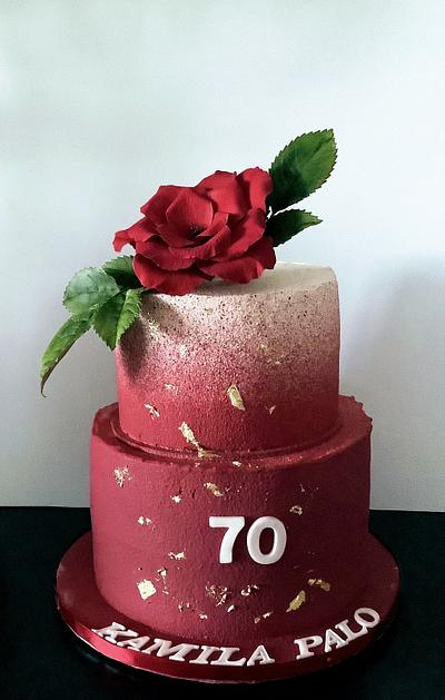 70th birthday - Cake by Anka