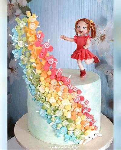 Candies rainbow - Cake by Couture cakes by Olga