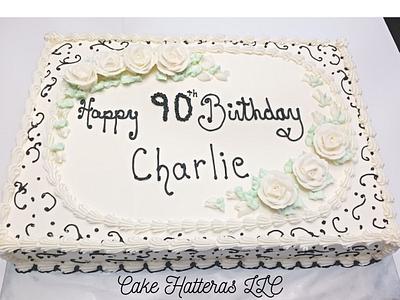 90th Birthday Sheet Cake - Cake by Donna Tokazowski- Cake Hatteras, Martinsburg WV