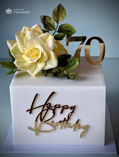 70th Birthday Cake - Cake by Lorraine Yarnold